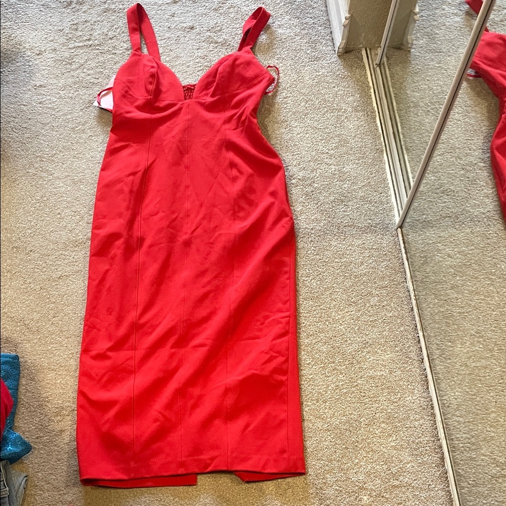 BHLDN Red Maxi Dress